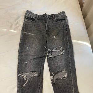 Black BDG jeans distressed